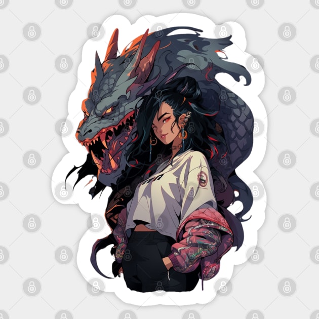 Dragon Lady Sticker by DarkSideRunners